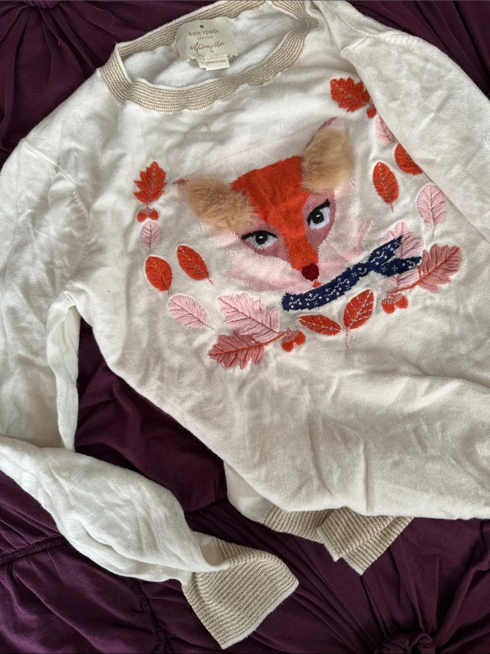 kate spade Fox sweater